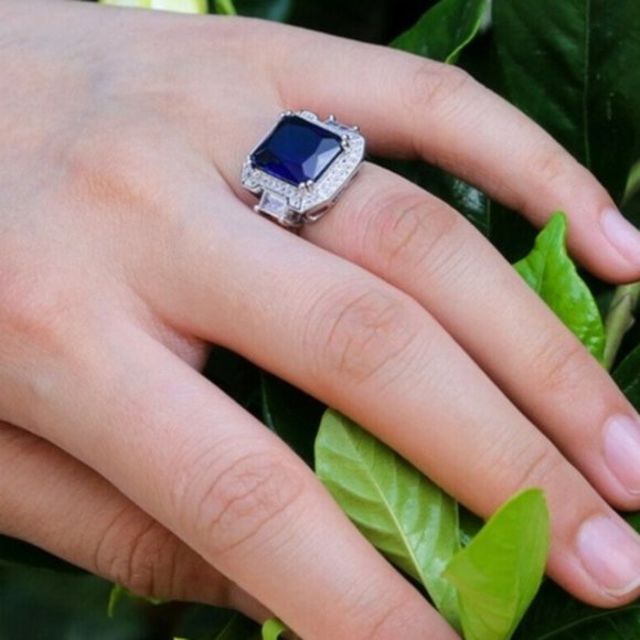Jewelry - Beautiful New 925 Sterling Silver Sapphire Ring